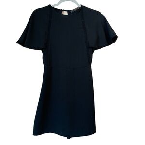 Zara Trafaluc Women’s Black Short Skort Romper One Piece Jumpsuit Size XS